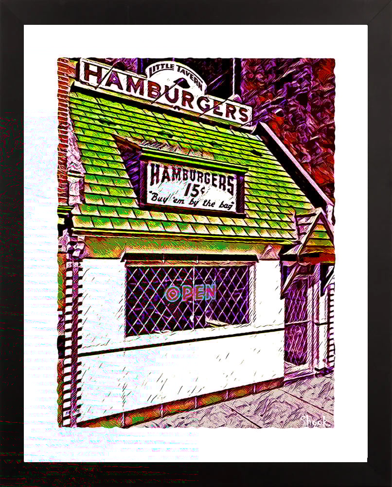 Little Tavern, Washington DC Art Print (Multi-size options) 