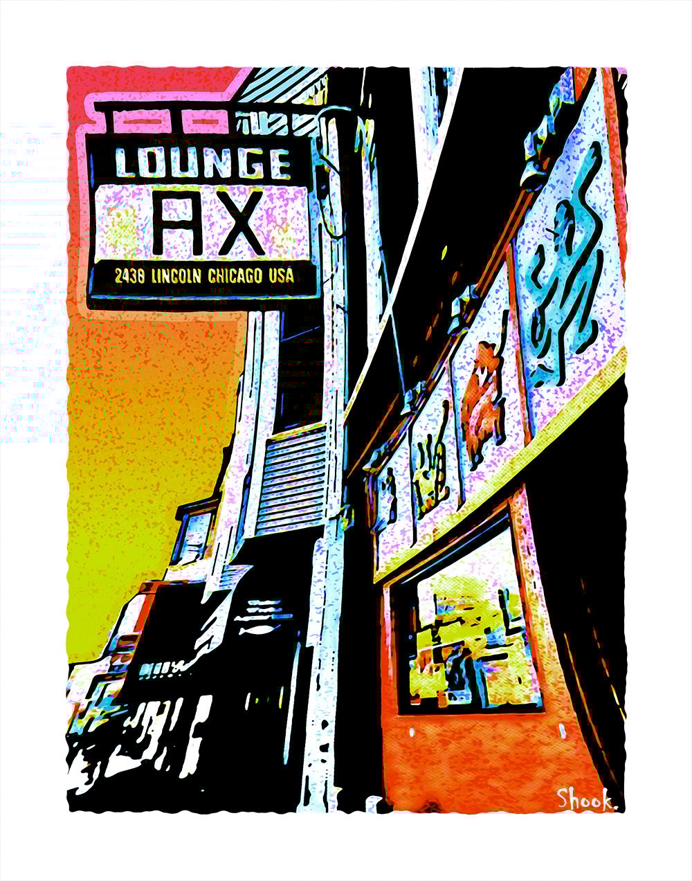 Lounge Ax (version 2), Chicago IL Art Print (Multi-size options) 