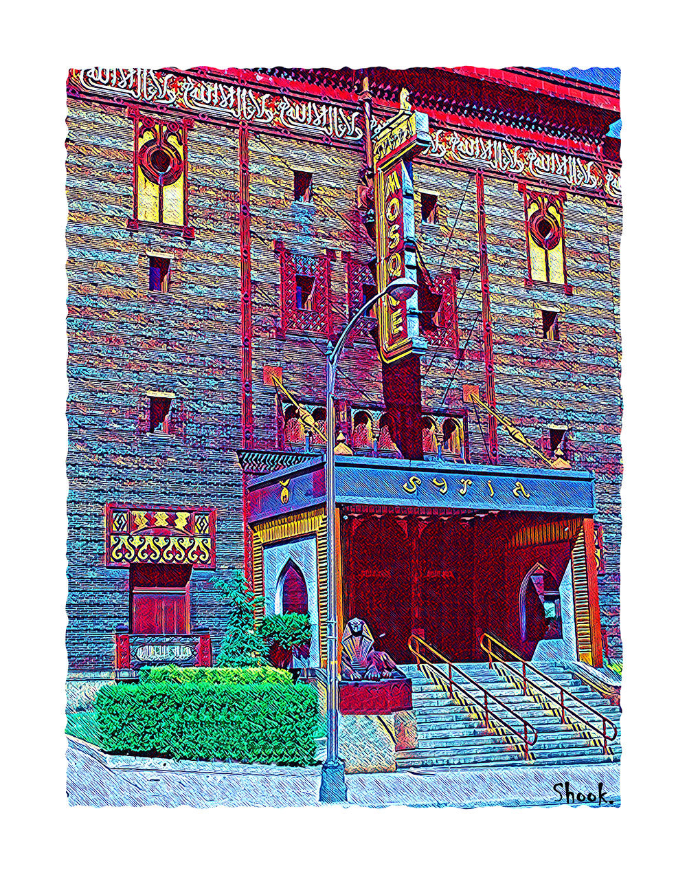 Syria Mosque, Pittsburgh PA Art Print (Multi-size options) 