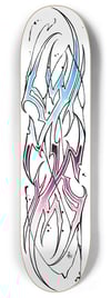 Chrome Tribal Skateboard Deck