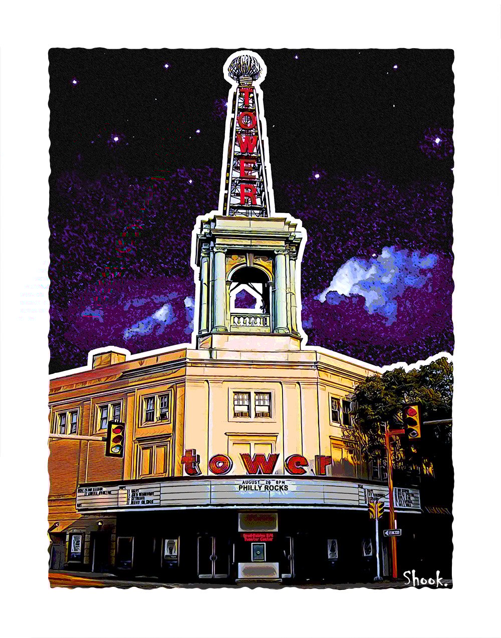 Tower Theater, Philadelphia PA Art Print (Multi-size options) 