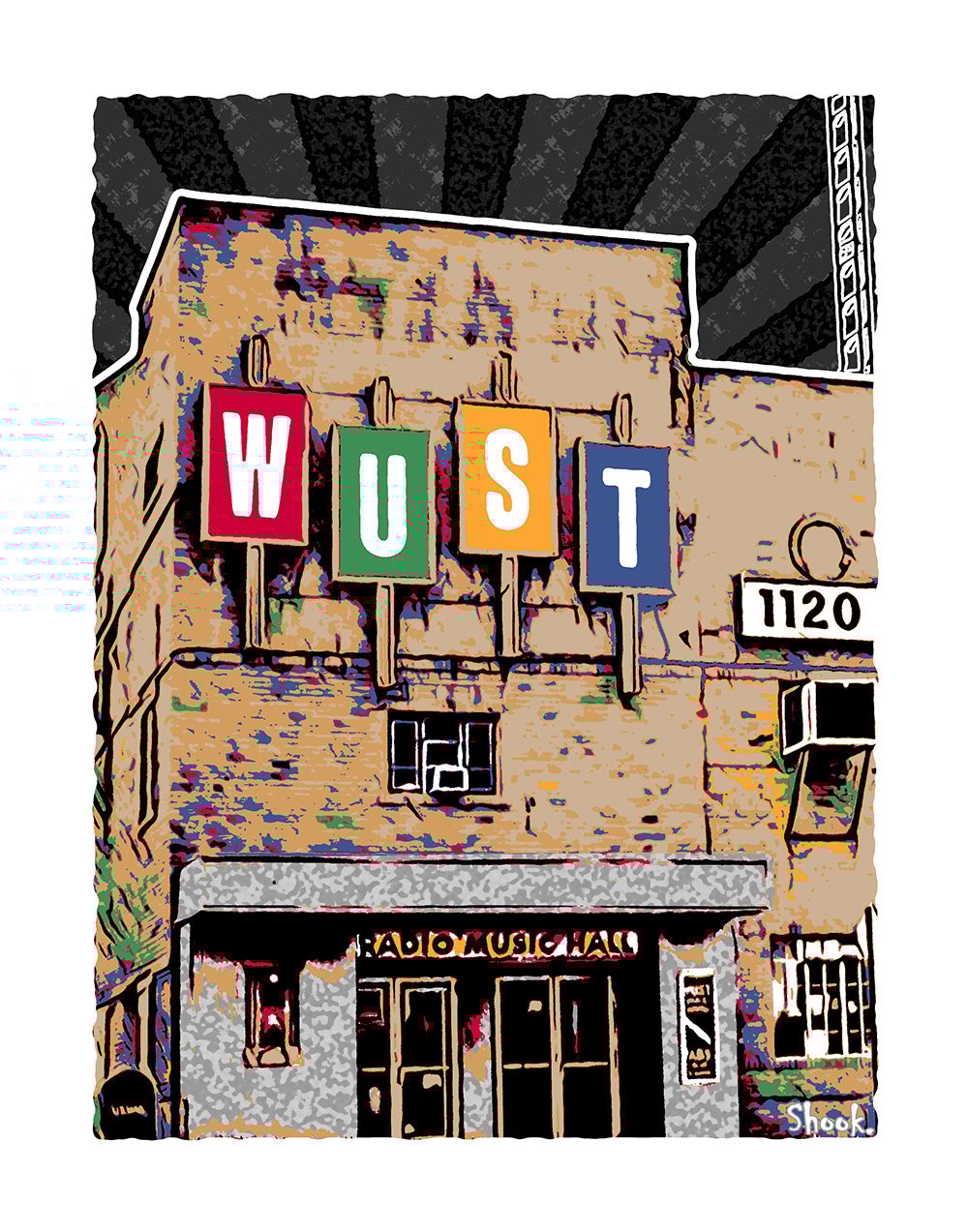 WUST Music Hall, Washington DC Art Print (Multi-size options) 
