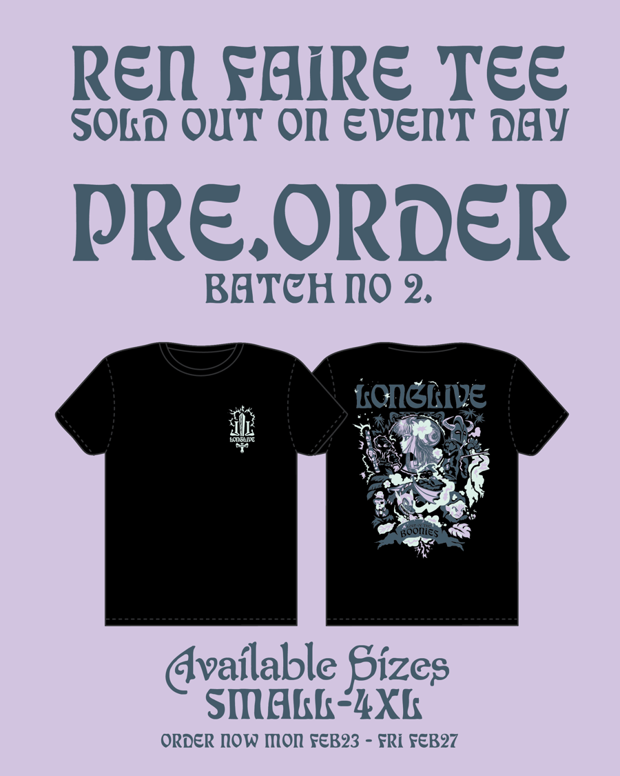Image of REN FAIRE TEE PREORDER - pickup / ships out March 14th