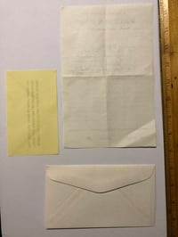 Image 2 of Early Spaulding and Roger’s packing slip, envelope and mailing list insert 