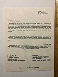 Image 2 of Ancient Art JD Crowe Dennis Dwyer Ron Higdon Dina Dwyer flash advert flyer 