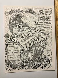 Image 1 of Walt Dailey Tattoo Flash advertising flyer 1986