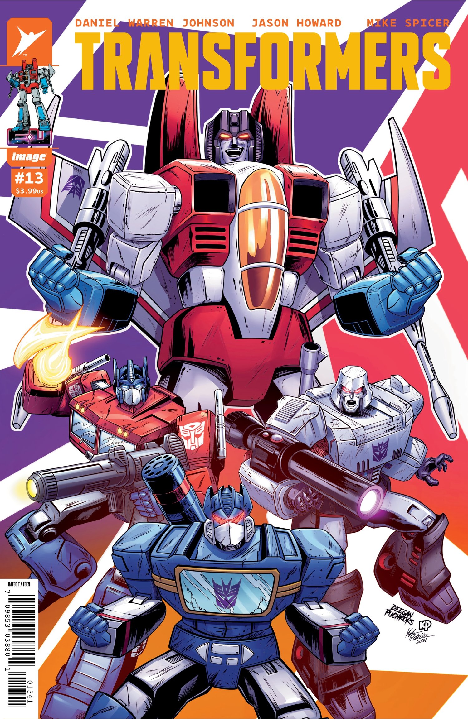 Image of Transformers #13 NYCC Exclusive Foil Deegan Puchkors Variant Cover