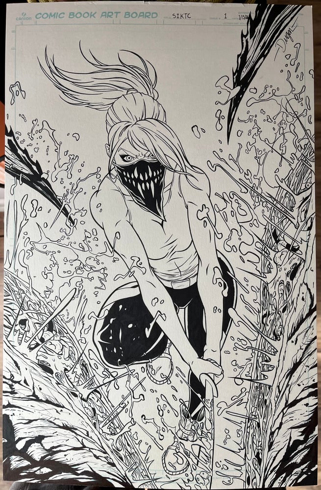 Image of Deegan Puchkors - Something is Killing the Children #1 Reprint Unused Original Cover Artwork