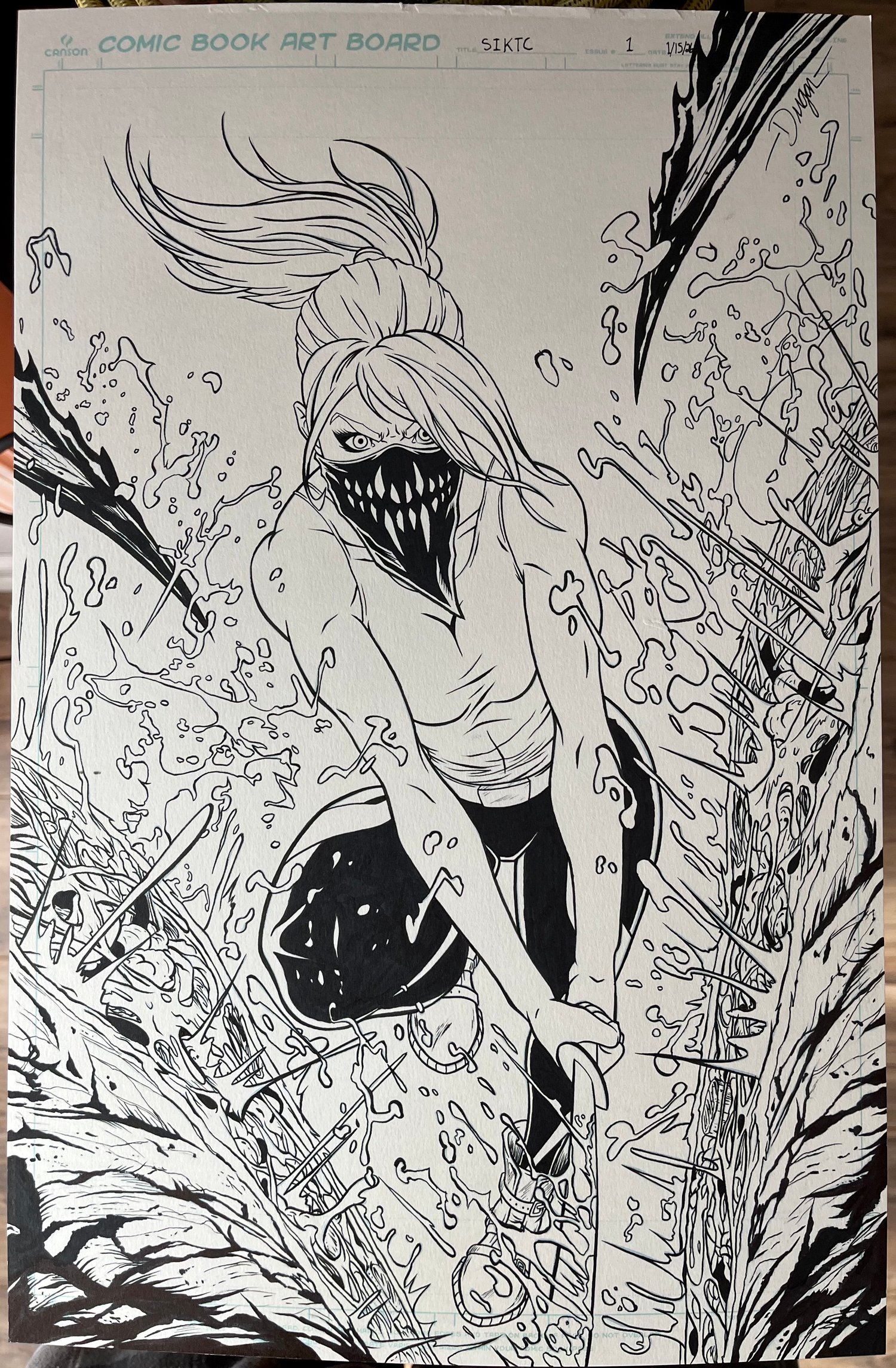 Image of Deegan Puchkors - Something is Killing the Children #1 Reprint Unused Original Cover Artwork