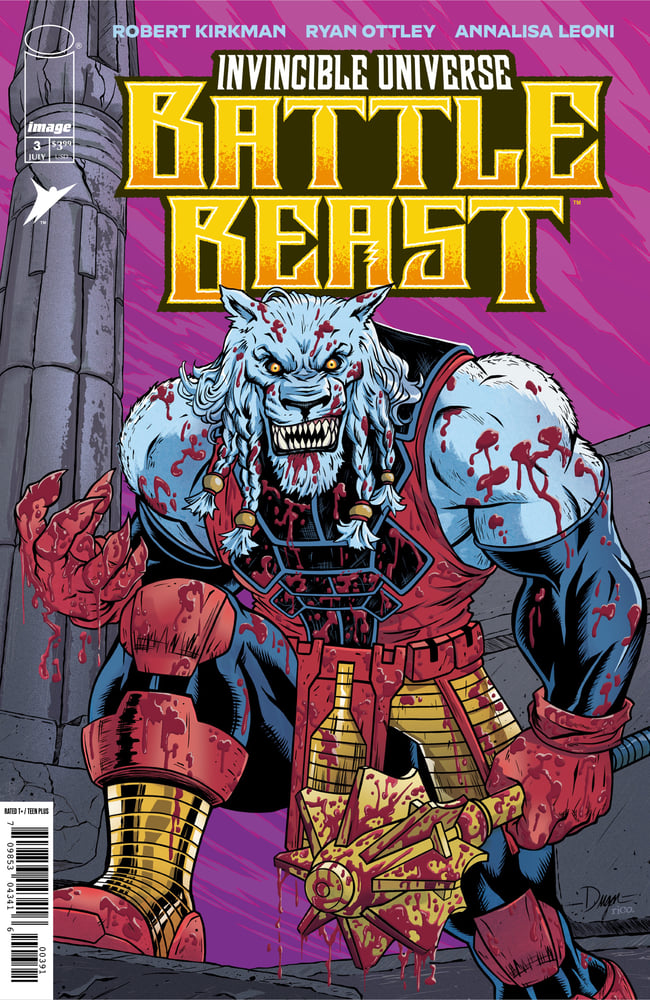 Image of Invincible Universe: Battle Beast #3 Exclusive Spot Foil Deegan Puchkors Variant Cover