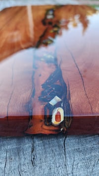 Image 8 of Lego Lava Chasm – Ironbark “Hot Lava” Resin Serving Board-164