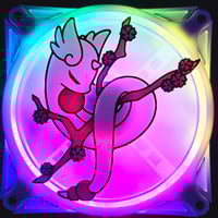 Image 1 of Pokemon Dragonair Cherry Blossom Custom 3D Printed Artisan Gaming Computer Fan Grill - Moonlight ...