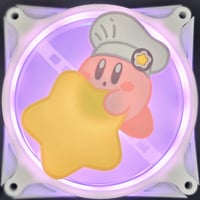 Image 1 of Nintendo Kirby Cafe Star Custom 3D Printed Artisan Gaming Computer Fan Grill