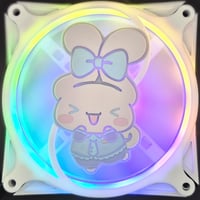 Image 1 of Hatsune Miku x Sanrio Cinnamoroll Custom 3D Printed Artisan Gaming Computer Fan Grill - Cinnamoro...