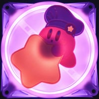 Image 2 of Nintendo Kirby Cafe Star Custom 3D Printed Artisan Gaming Computer Fan Grill