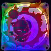 Image 2 of Final Fantasy XIV 14 FFXIV Moogle Meteor Custom 3D Printed Artisan Gaming Computer Fan Grill - 10...