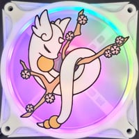 Image 2 of Pokemon Dragonair Cherry Blossom Custom 3D Printed Artisan Gaming Computer Fan Grill - Moonlight ...
