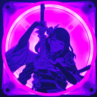 Image 2 of Genshin Impact Raiden Shogun Baal Ei Electro Custom 3D Printed Artisan Gaming Computer Fan Grill