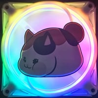 Image 2 of Final Fantasy XIV 14 FFXIV Fat Cat Minion Custom 3D Printed Artisan Gaming Computer Fan Grill