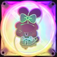 Image 2 of Hatsune Miku x Sanrio Cinnamoroll Custom 3D Printed Artisan Gaming Computer Fan Grill - Cinnamoro...