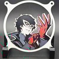 Image 3 of Persona 5 Joker Phantom Thieves P5 Custom 3D Printed Artisan Gaming Computer Fan Grill