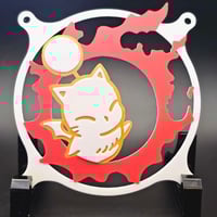 Image 3 of Final Fantasy XIV 14 FFXIV Moogle Meteor Custom 3D Printed Artisan Gaming Computer Fan Grill