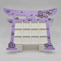 Image 4 of Japanese Cherry Blossom Sakura Torii Gate Custom 3D Printed Artisan Computer Keycap Display Tray ...