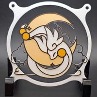 Image 3 of Pokemon Dragonair Moon and Clouds Custom 3D Printed Artisan Gaming Computer Fan Grill - Moonlight...