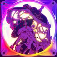 Image 2 of Genshin Impact Navia Geo Custom 3D Printed Artisan Gaming Computer Fan Grill - Masterline Edition -