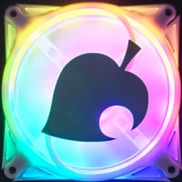 Image 2 of Nintendo Animal Crossing Leaf Custom 3D Printed Artisan Gaming Computer Fan Grill