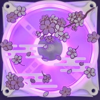 Image 4 of Japanese Cherry Blossom Sakura Custom 3D Printed Artisan Gaming Computer Fan Grill-ef6dc0f5