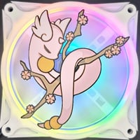 Image 2 of Pokemon Dragonair Cherry Blossom Custom 3D Printed Artisan Gaming Computer Fan Grill - Classic Ed...