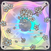 Image 5 of Japanese Cherry Blossom Sakura Custom 3D Printed Artisan Gaming Computer Fan Grill-ef6dc0f5