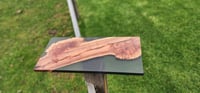 Image 14 of Brown Mallee Burl charcuterie board with smoke black resin -150