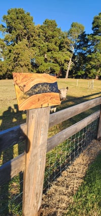 Image 6 of Olive Wood Resin Charcuterie Board – Gold & Black Swirl-159