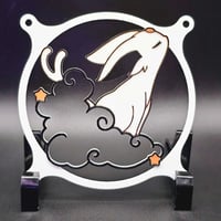 Image 3 of Pokemon Espeon Cloud and Stars Custom 3D Printed Artisan Gaming Computer Fan Grill - Moonlight Ed...