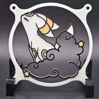 Image 3 of Pokemon Umbreon Cloud and Stars Custom 3D Printed Artisan Gaming Computer Fan Grill - Moonlight E...