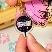 Image 4 of Tamon kun ima wa docchi? Keychains and Stickers (Ouri + Tamon / gloomyhara / hottiehara) 