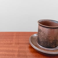 Image 2 of Arabia Finland Ruska Cocoa Mug with Saucer