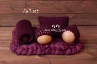 Image 2 of Knitted eggplant set