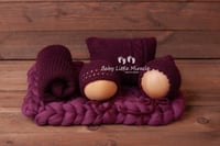 Image 1 of Knitted eggplant set