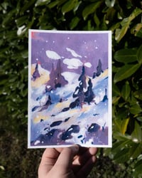 Image 1 of Windy winter print
