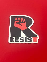 Image 1 of Resist Fist Vinyl Sticker - Water Flask, Laptop 3" Decal