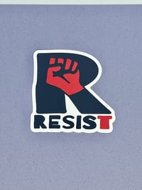 Image 2 of Resist Fist Vinyl Sticker - Water Flask, Laptop 3" Decal
