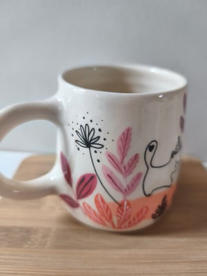 Image of   tasse anse automne chat chapeau 