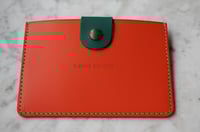 Image 2 of Card holder in orange and beige