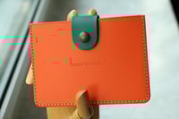 Image 4 of Card holder in orange and beige