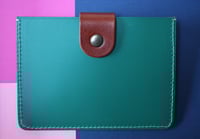 Image 2 of Card-holder in naturel and green