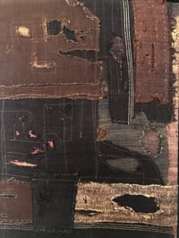 Image 4 of silk patchwork dark brown