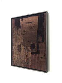 Image 1 of silk patchwork red/brown